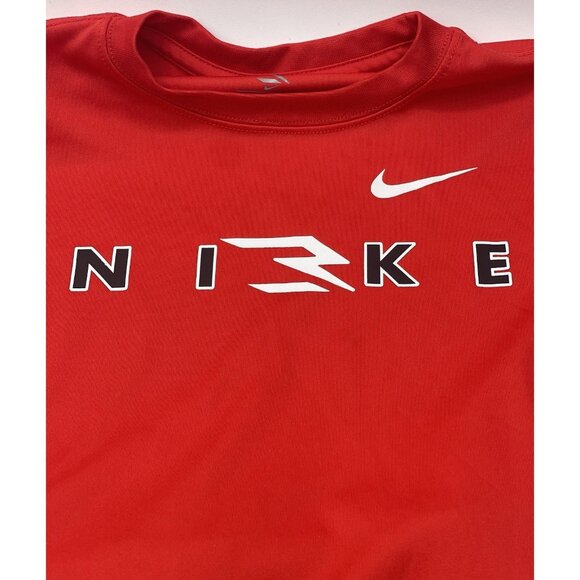 NIKE Short Set Boys Size XS 4 Red Black - Picture 2 of 6